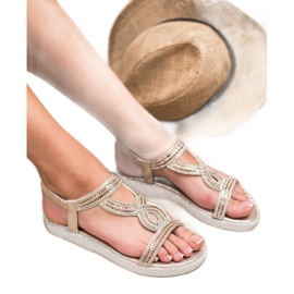 SHELOVET Sandálias Slip-On Wedge amarelo 2