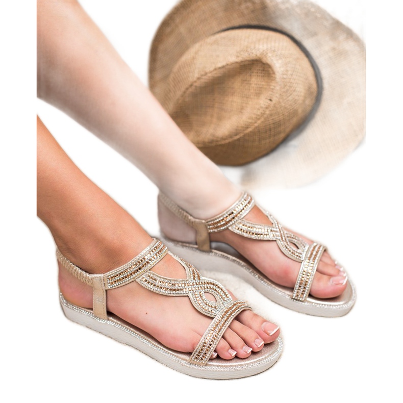 SHELOVET Sandálias Slip-On Wedge amarelo 2