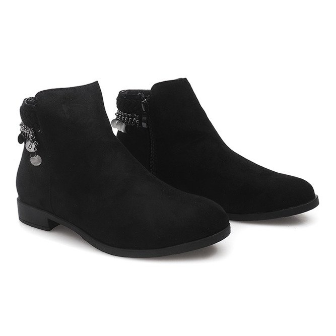 Botas pretas de camurça LL113 preto 2