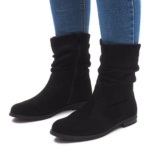 Botas Quentes Jodhpur L7355 Pretas preto 1