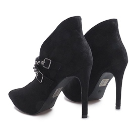 Botas pretas em salto agulha Karine preto 1