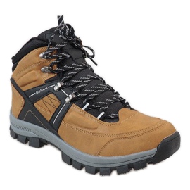 Botas de neve com isolamento de camelo T-1866 marrom 1