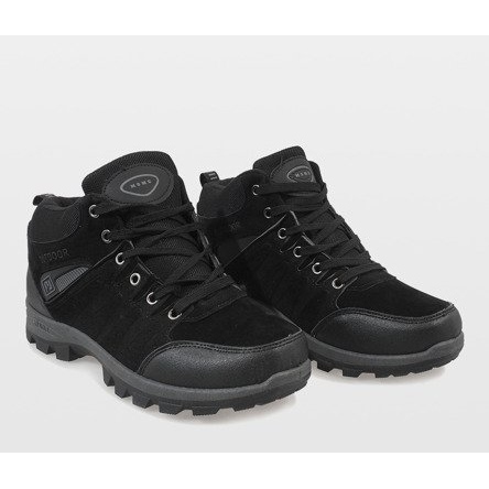 Botas de neve pretas com isolamento KFT001 preto 2