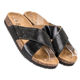 SHELOVET Chinelos Clássicos Pretos 1