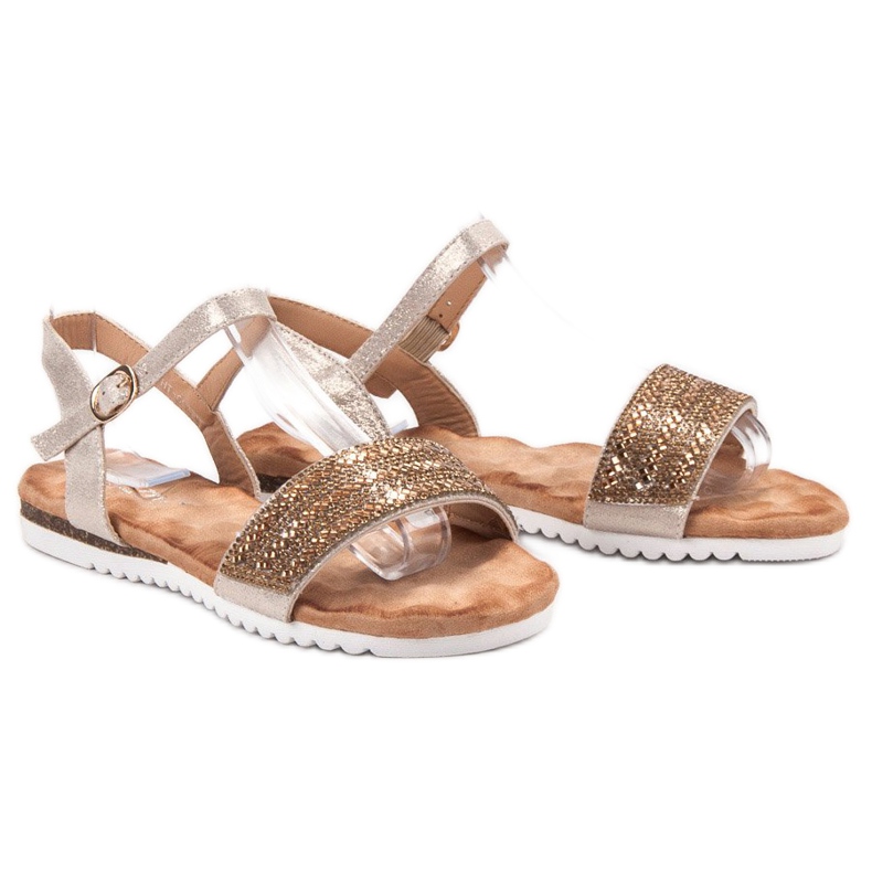 Emaks Sandálias com Zircônia Cúbica castanho 1