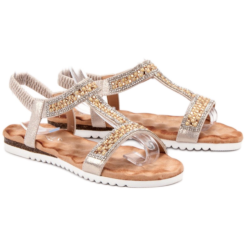 Emaks Sandálias Femininas Decoradas amarelo 1