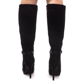 Botas de salto alto 8022 pretas preto 1