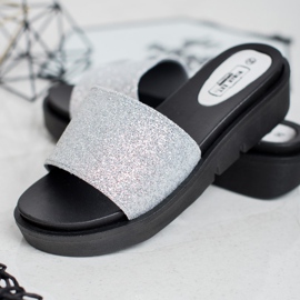 SHELOVET Chinelos de borracha cinza 2