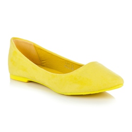 Seastar Suede Ballerina In Spitz amarelo 1