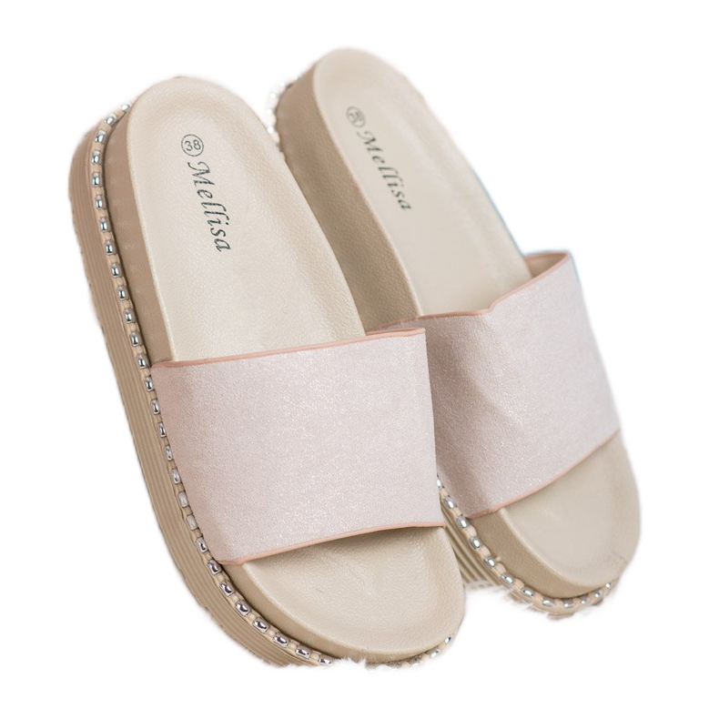 Melisa Sandálias de cunha castanho 2