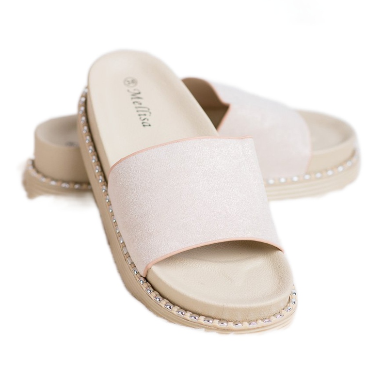 Melisa Sandálias de cunha marrom 1