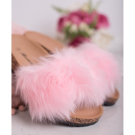 Bona Chinelos com pele rosa 2