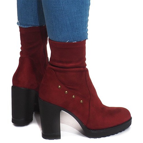 Botas de camurça BG-59 Vermelho 1