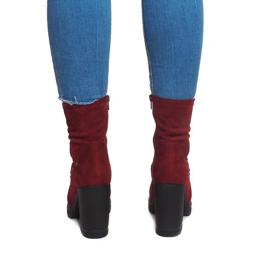 Botas de camurça BG-59 Vermelho 2