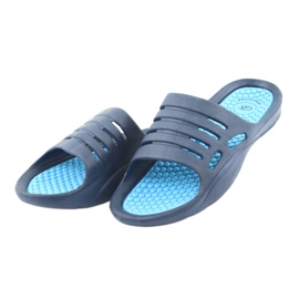 Chinelos American Club de espuma azul para água azul marinho 3