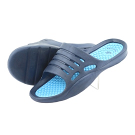 Chinelos American Club de espuma azul para água azul marinho 4