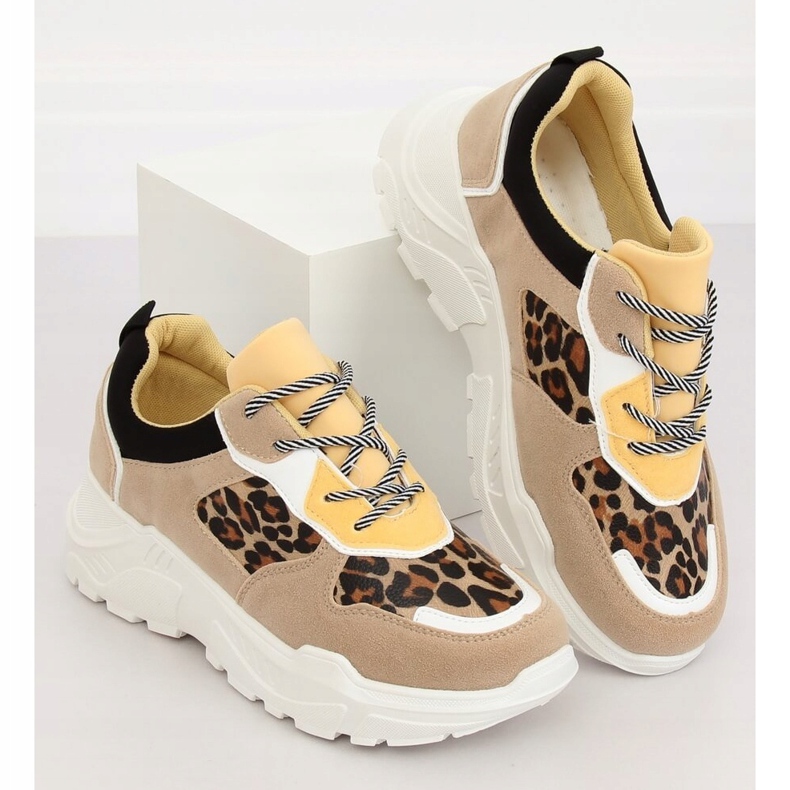 LV88P Leopard bege calçado desportivo 1