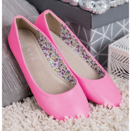 SHELOVET Bailarinas casuais rosa 2