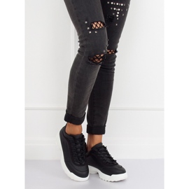 Sapatos esportivos pretos D1909 PRETO / BRANCO 1