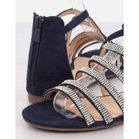 Sandálias azul marinho para mulheres LL6339 Blue azul-marinho 1