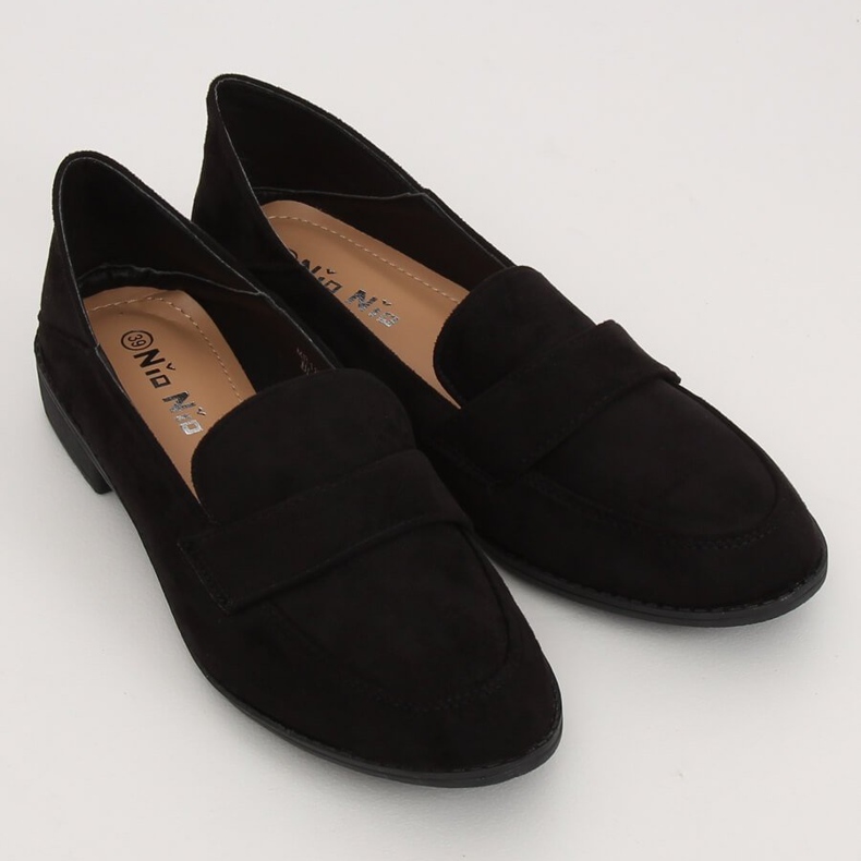 Mocassins femininos negros MB188-117 Preto 1
