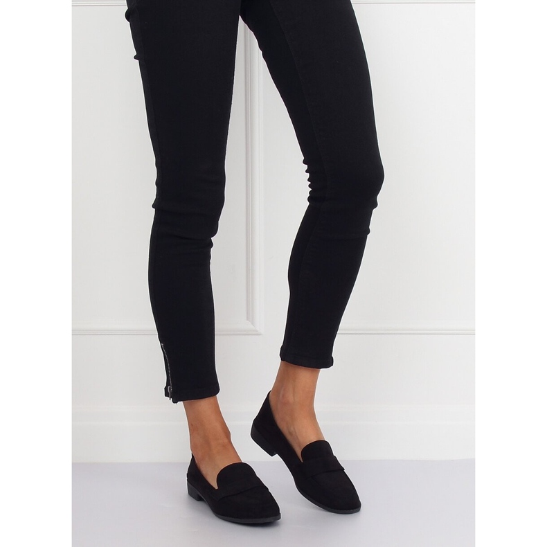 Mocassins femininos negros MB188-117 Preto 2
