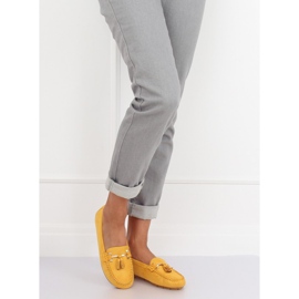 Mocassins amarelos para mulheres L7183 amarelos 1