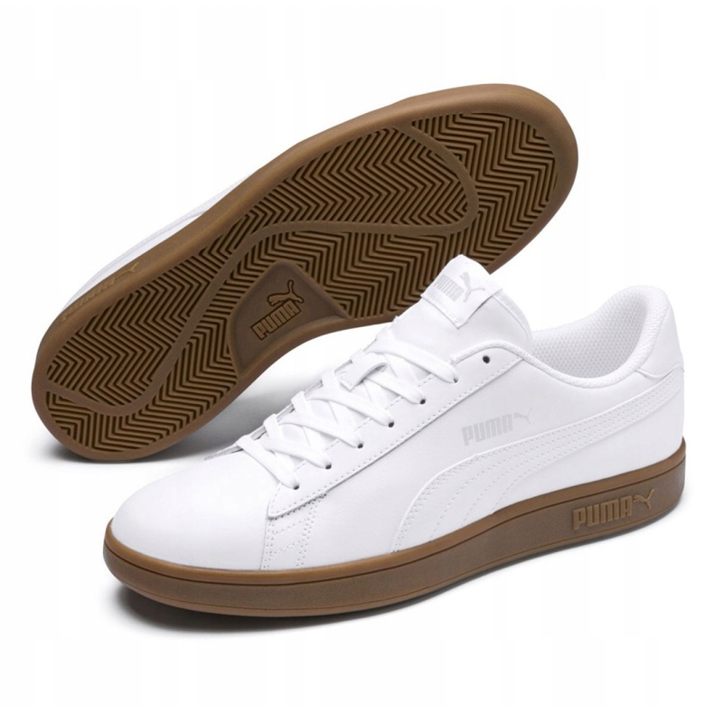 Puma Smash v2 LM 365215 13 sapatos brancos 2
