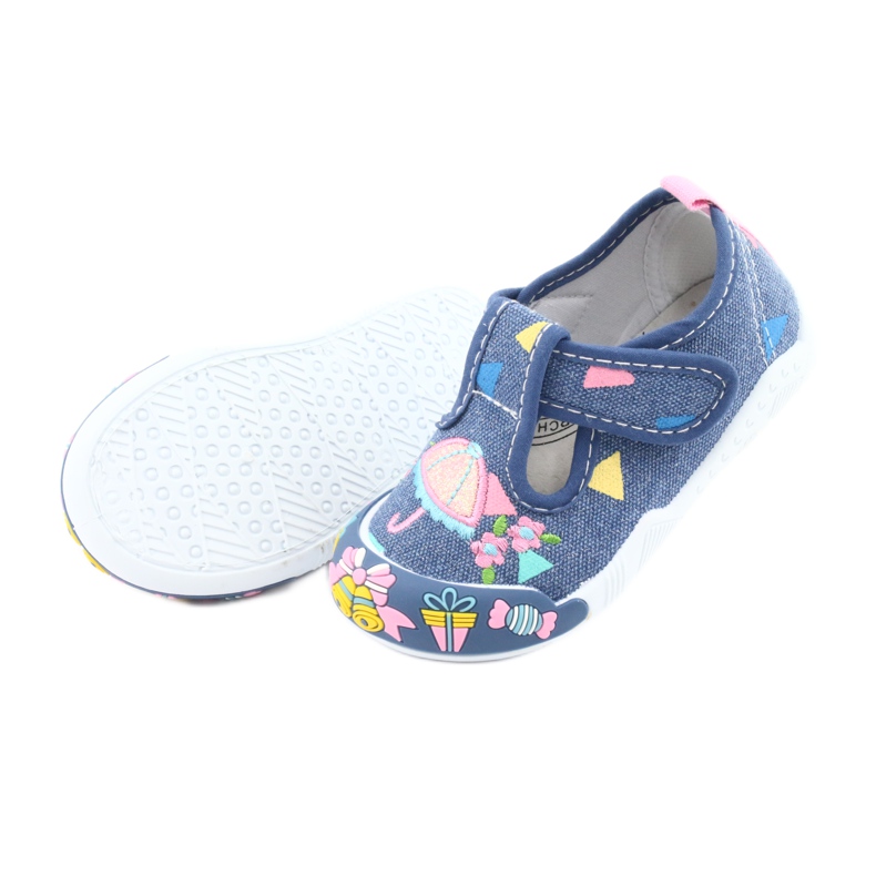 Inserção de couro para tênis American Club TEN30 azul rosa 5