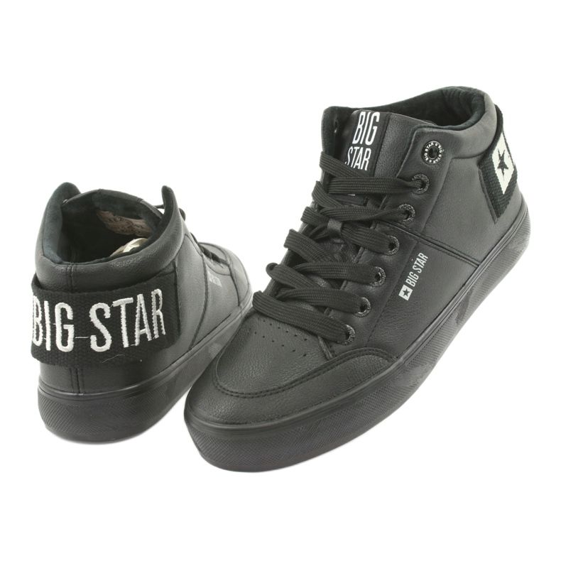 Tênis de cano alto preto Big Star 274351 4
