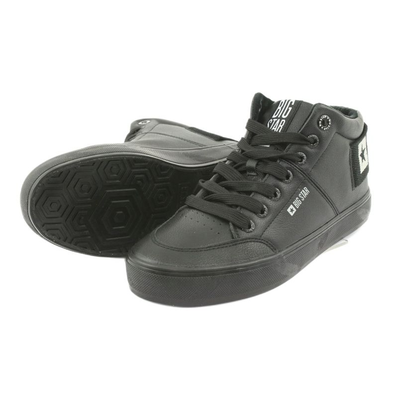 Tênis de cano alto preto Big Star 274351 5