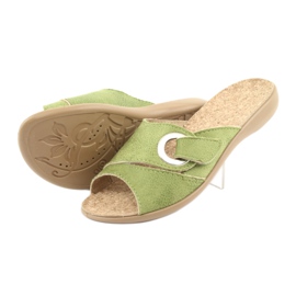 Sapatos femininos Befado pu 265D008 verde 4