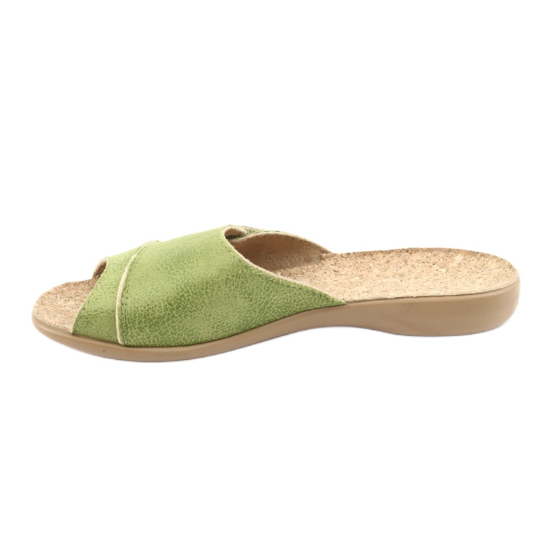 Sapatos femininos Befado pu 265D008 verde 2