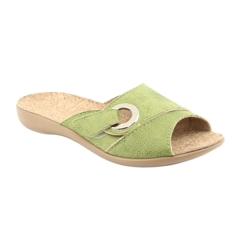 Sapatos femininos Befado pu 265D008 verde 1