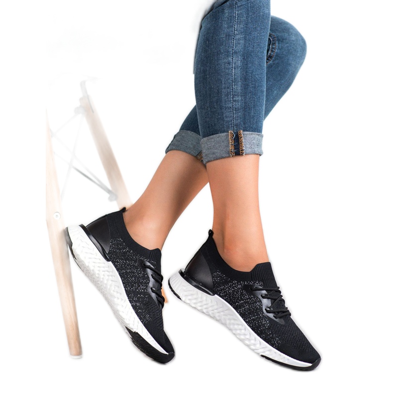 SHELOVET Calçados esportivos têxteis preto 2