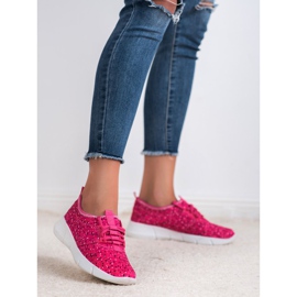 Bona Sapatos esportivos com bolinhas roxo 2