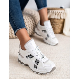 SHELOVET Tênis branco cinza 1