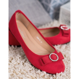 Comer Bailarinas vermelhas vermelho 2