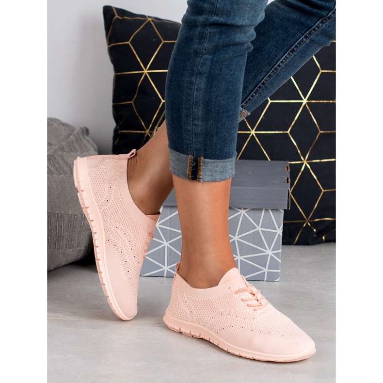 SHELOVET Calçados esportivos têxteis rosa 2