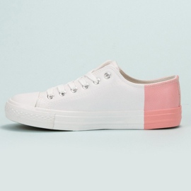 SHELOVET Tênis Com Couro Eco branco 1