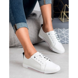 Filippo Sapatinhos de couro branco 2