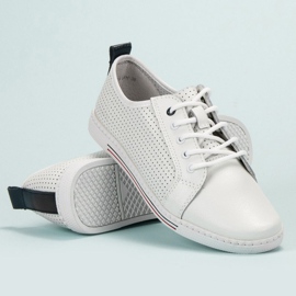 Filippo Sapatinhos de couro branco 1