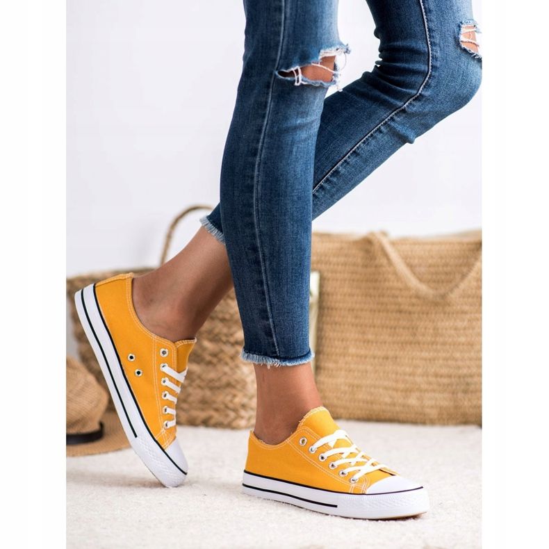 SHELOVET Tênis mostarda amarelo 2