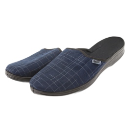 Sapatos masculinos Befado pu 089M409 preto azul marinho 3