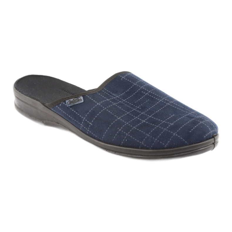 Sapatos masculinos Befado pu 089M409 preto azul marinho 1