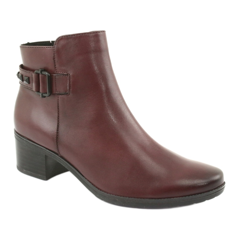 Botas femininas Caprice 25433 bordô vermelho 1