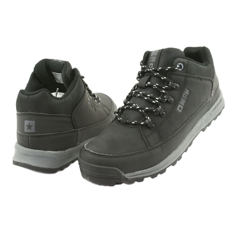 Black sports trekking Big Star 174465 preto 4
