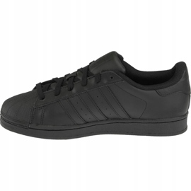 Sapatos Adidas Superstar J Foundation Jr B25724 preto 1