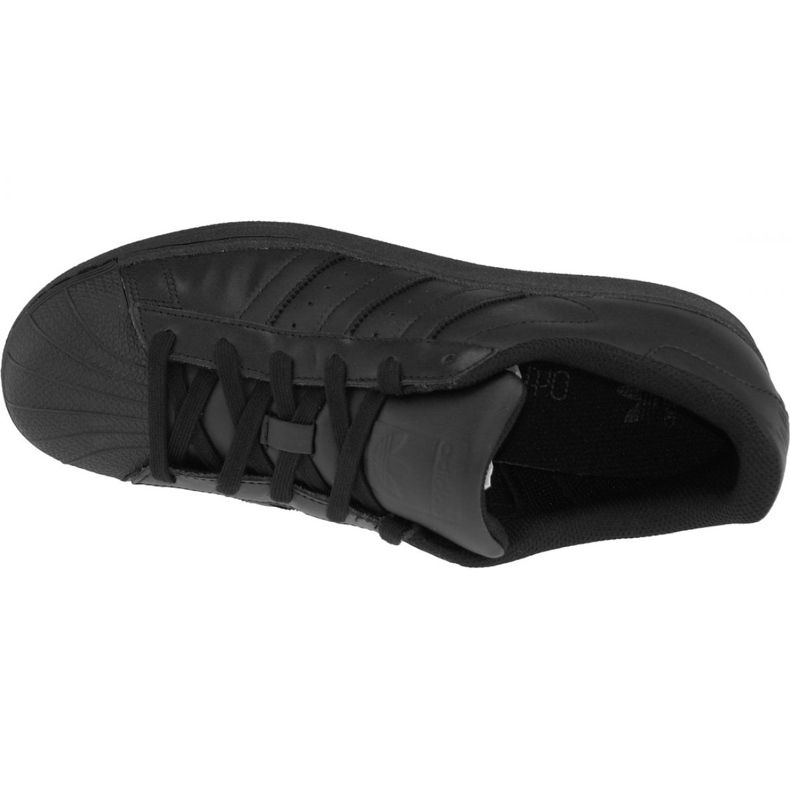 Sapatos Adidas Superstar J Foundation Jr B25724 preto 2