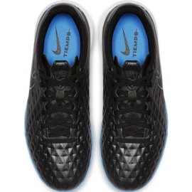 Chuteiras Nike Tiempo Legend 8 Academy Tf Jr AT5736 004 pretas preto preto 1